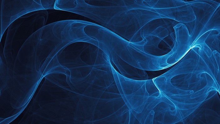 Abstract blue swirling shapes