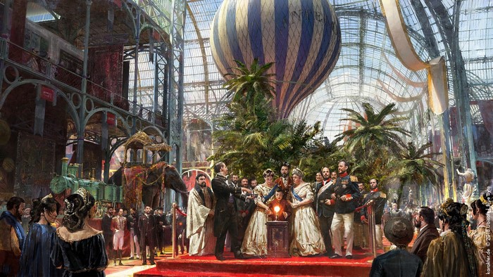 Anno 1800: Royal Ceremony with Hot Air Balloon and Elephant