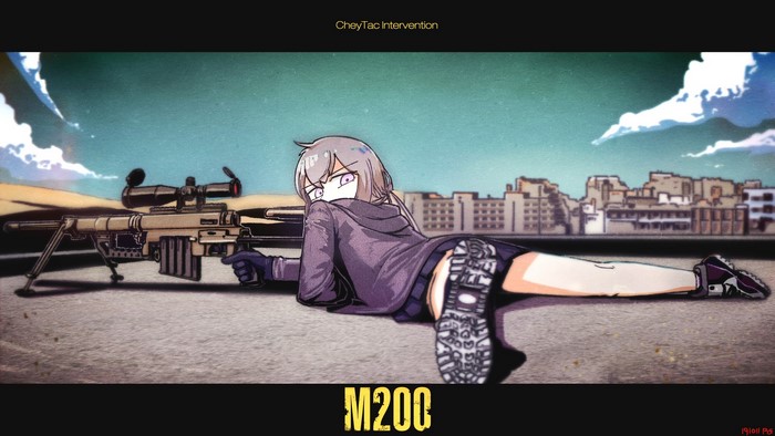 M200 CheyTac Intervention Anime Artwork