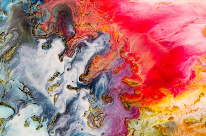 Abstract Paint 4K with Red Hues