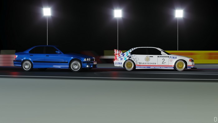 BMW E36 M3 GTR FINA Warsteiner