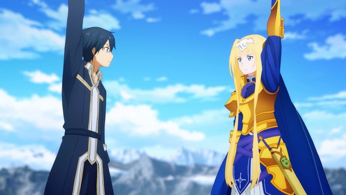 Kirito and Alice from Sword Art Online Alicization