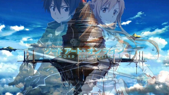 Sword Art Online: Kirito and Asuna in the Sky