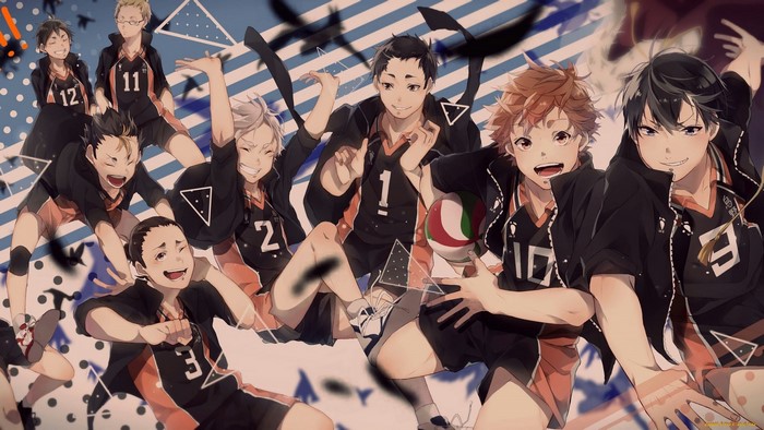 Haikyuu!! Characters: Hinata, Kageyama, Nishinoya, Tanaka, Daichi, Yamaguchi, Tsukishima, Azumane