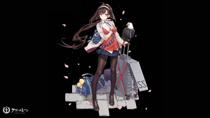 Independence from Azur Lane with an eagle