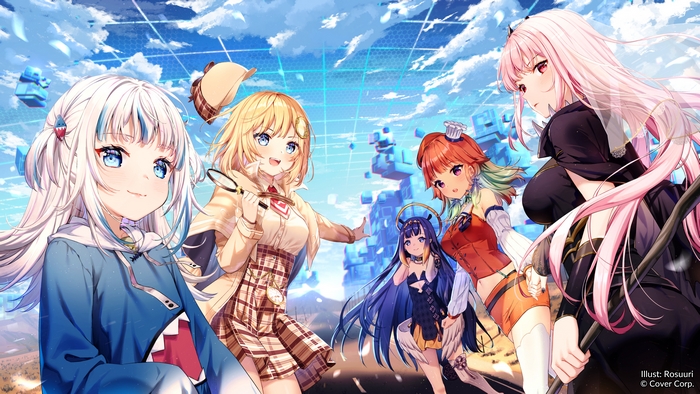 Hololive Group Anime Characters Gathering
