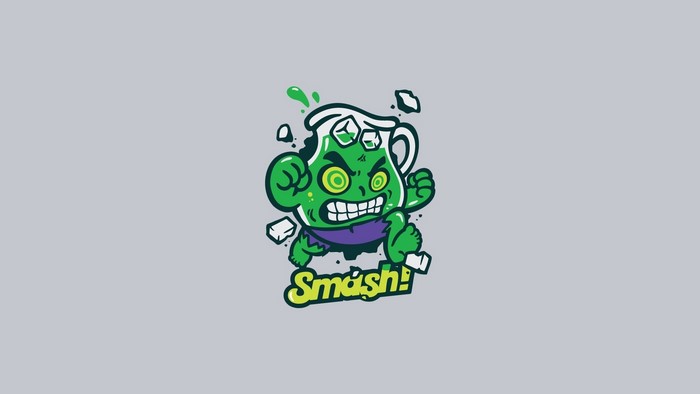Hulk Kool-Aid pitcher smashing