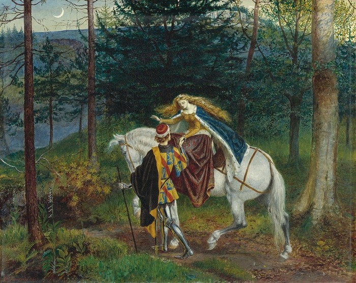 Knight and Lady on Horseback in a Forest