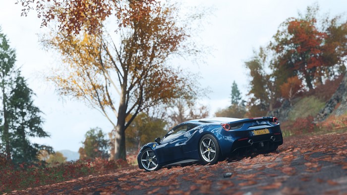 Blue Ferrari 488 Pista in Forza Horizon 4