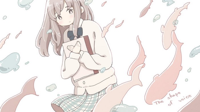 Nishimiya Shouko from Koe no Katachi with Whales