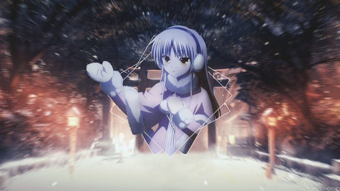 Tachibana Kanade from Angel Beats! in winter