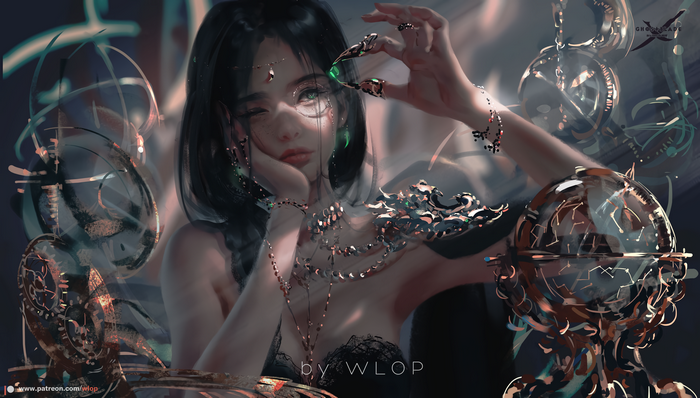 Aeolian by WLOP Fantasy Art