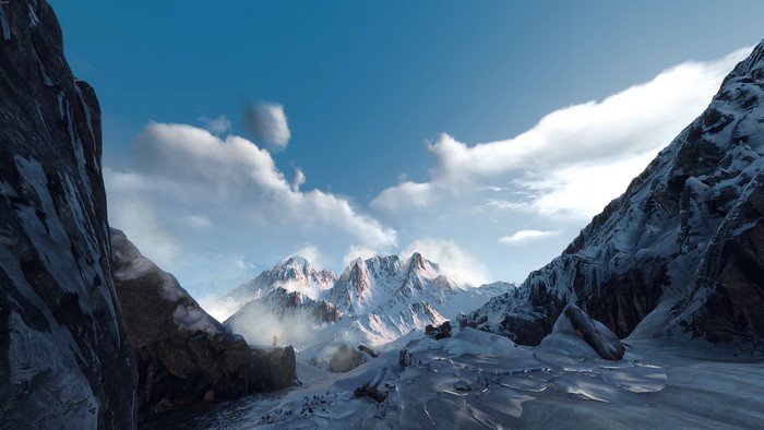 4K The Witcher 3: Wild Hunt mountains