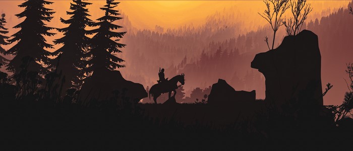 Geralt from The Witcher 3: Wild Hunt on horseback