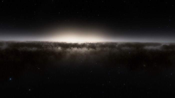 Andromeda Galaxy (Messier 31) in Space Engine