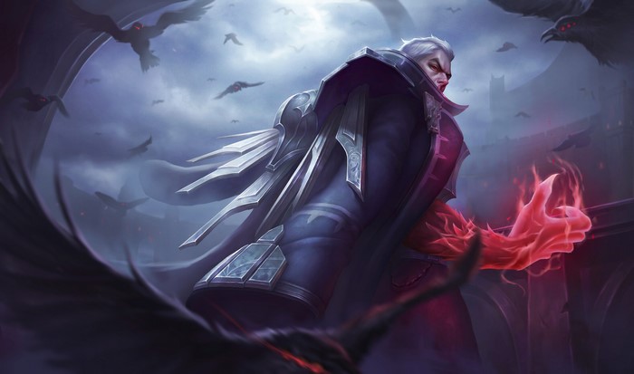 Swain from League of Legends with crows