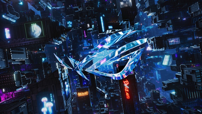 Asus Republic of Gamers Futuristic 4K Logo