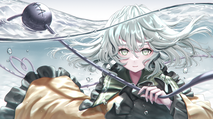 Koishi Komeiji Underwater in Touhou 4K