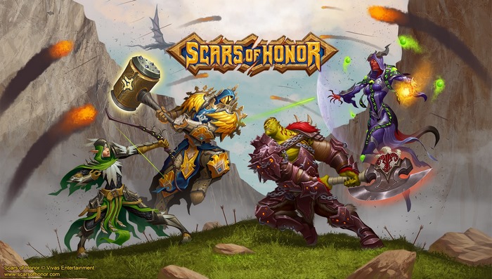 Scars of Honor characters in battle