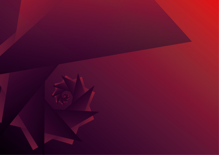 Abstract Geometric Spiral in Violet and Red 4K