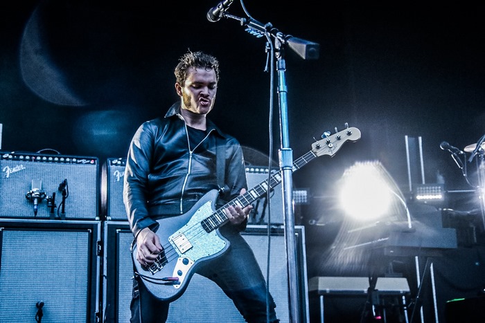 Royal Blood bassist plays on stage