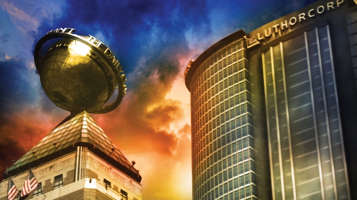 Daily Planet and Luthorcorp Buildings in Metropolis