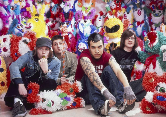 Fall Out Boy with Piñatas