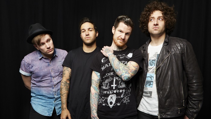 Fall Out Boy band members posing