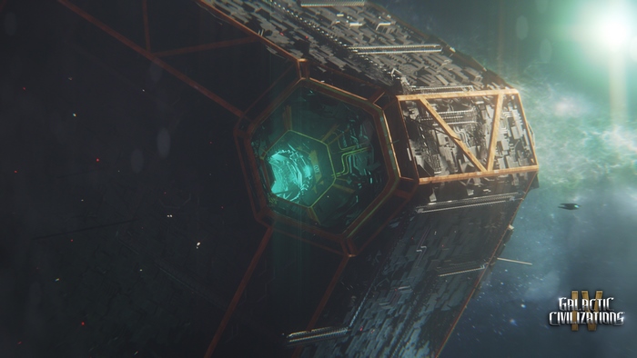 Galactic Civilizations IV spaceship in space