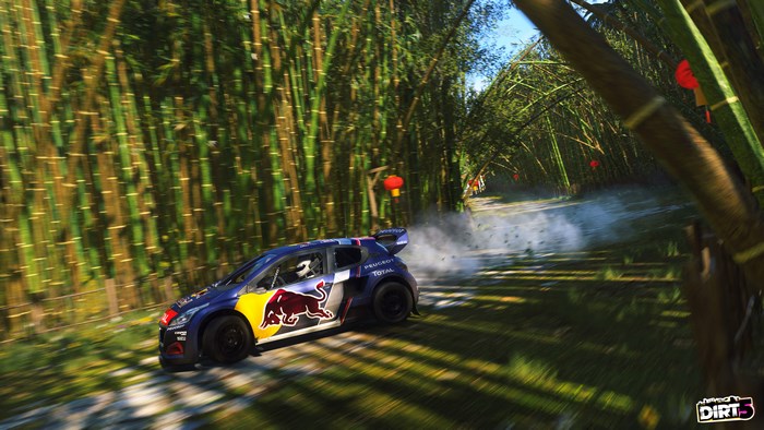 DiRT 5 4K Rally Car in Bamboo Forest