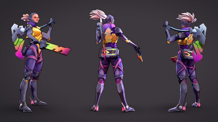 Akali from League of Legends character model