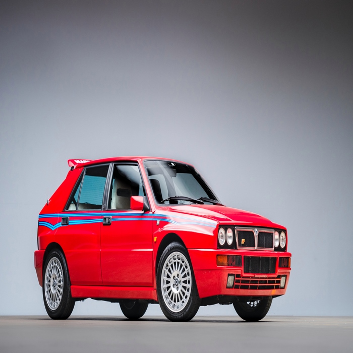 Red 1994 Lancia Delta Integrale Evo 2 Race Car