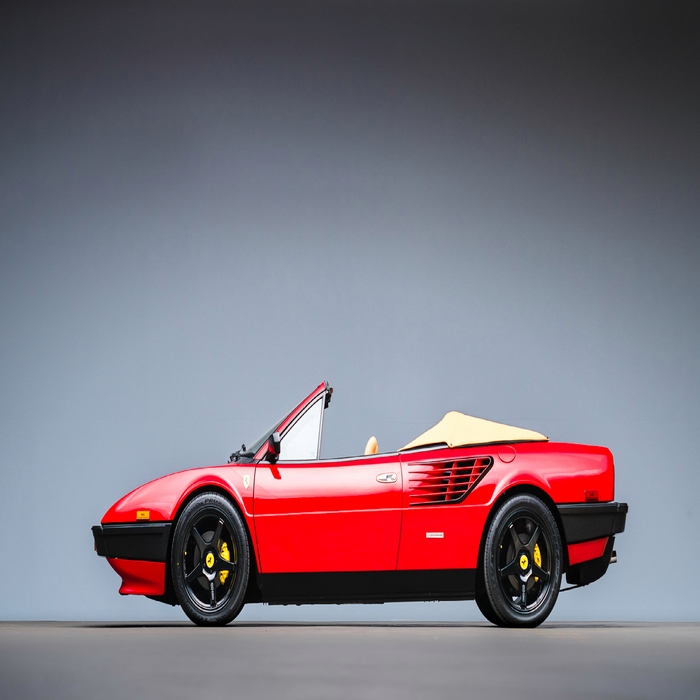 Red 1984 Ferrari Mondial Quattrovalvole Convertible