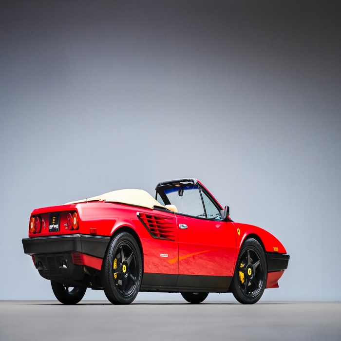 Red 1984 Ferrari Mondial Quattrovalvole Convertible