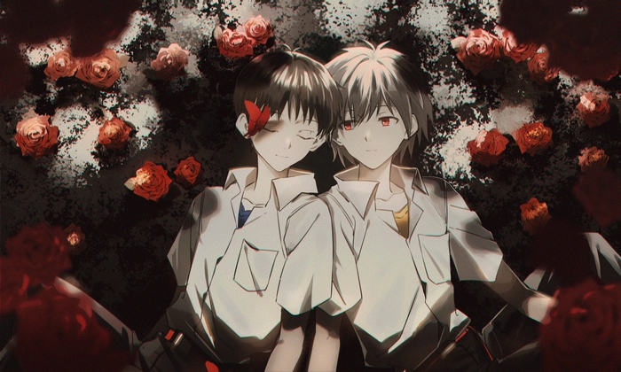 Neon Genesis Evangelion 4K: Kaworu Nagisa and Shinji Ikari