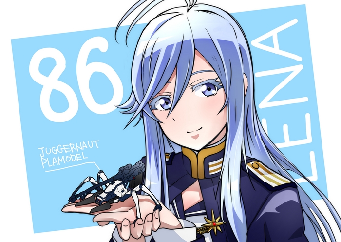 Vladilena Milizé holding a Juggernaut Plamodel