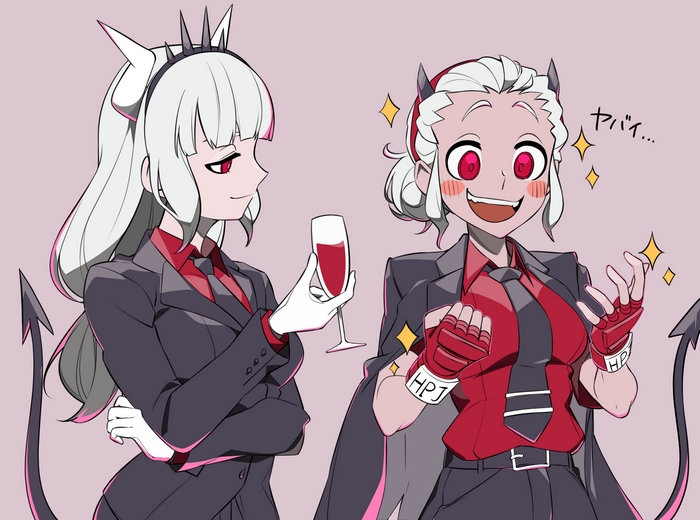 Lucifer and Justice from Helltaker