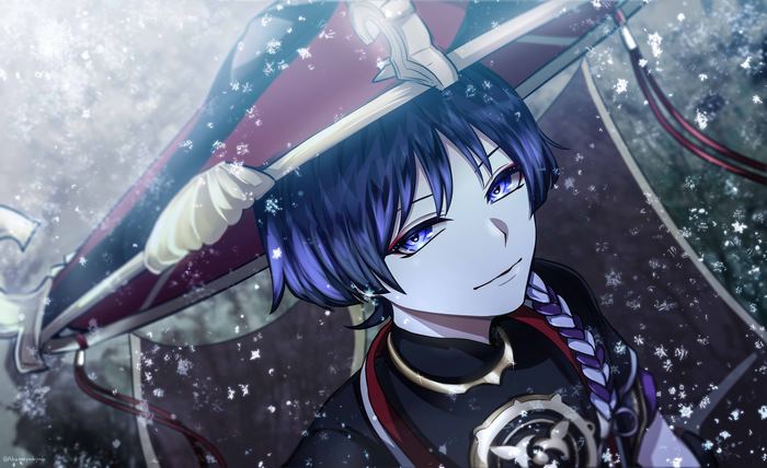 Scaramouche from Genshin Impact Portrait