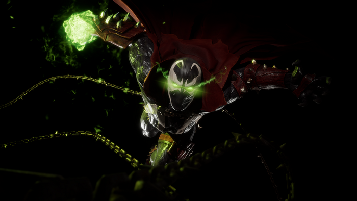 Spawn with green energy and chains