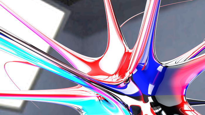 Abstract CGI 3D Digital Art Shapes