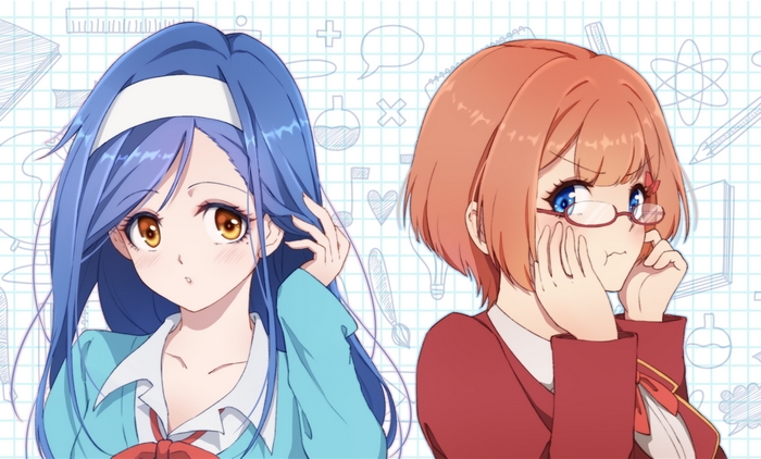 Rizu Ogata and Fumino Furuhashi from We Never Learn