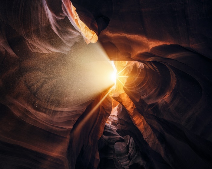 Sunbeam in Antelope Canyon