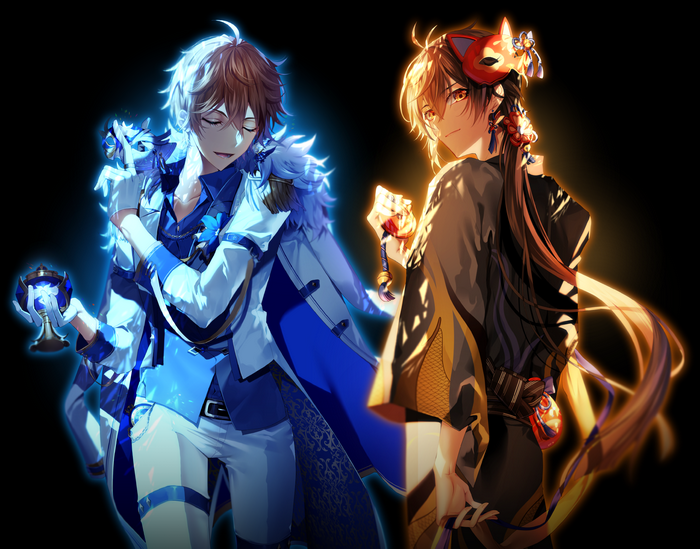 Tartaglia and Zhongli from Genshin Impact