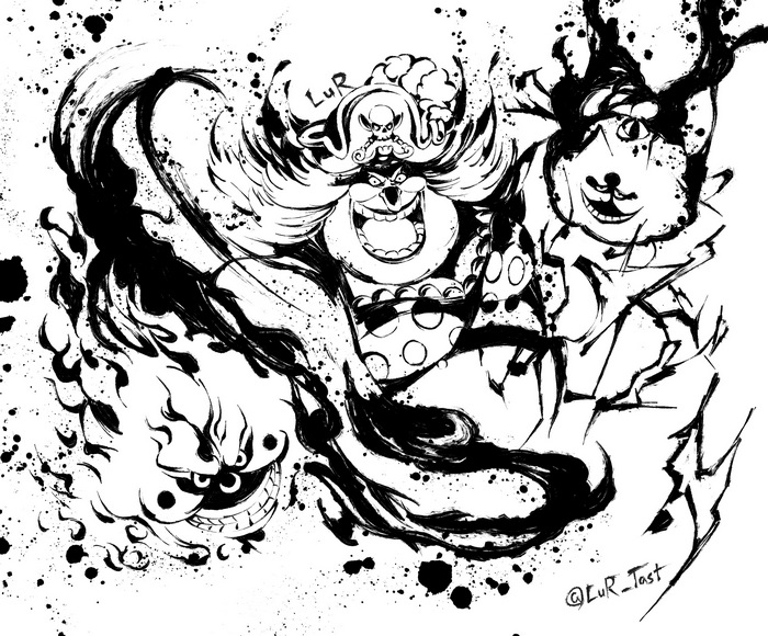 Charlotte Linlin Big Mom One Piece Ink Art