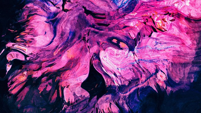 Abstract Pink and Blue Swirls 4K