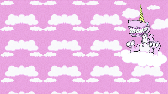 Dinocorn Dinosaur on Clouds