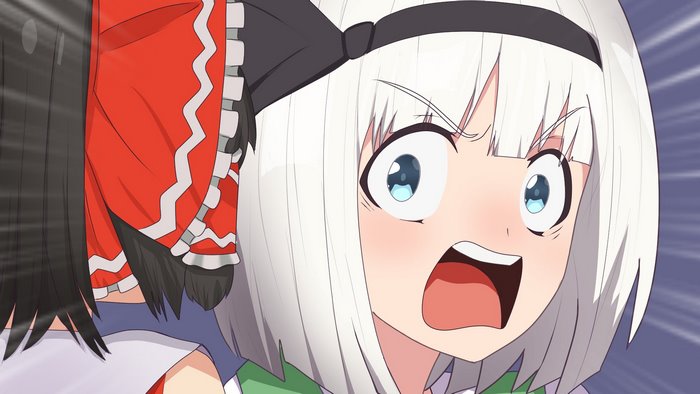 Youmu Konpaku Intense Expression Artwork