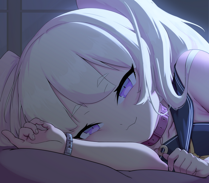 Bache from Azur Lane lying down