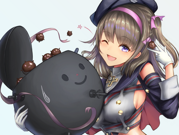 Z35 (Azur Lane) with chocolates