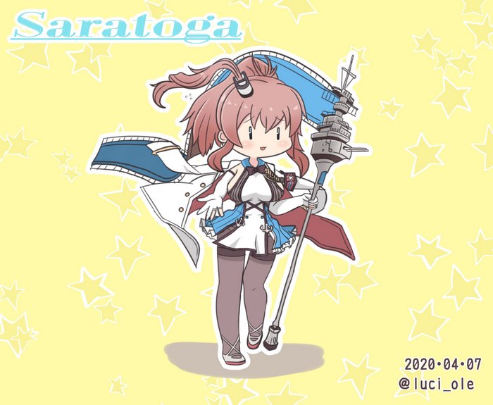 Saratoga from Azur Lane and Kantai Collection